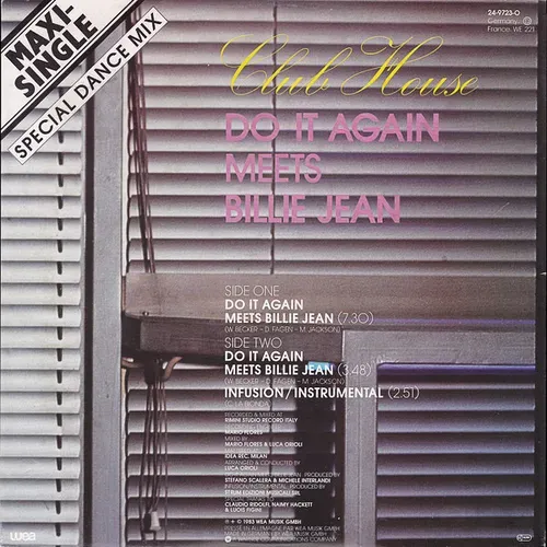 Club House - Do it again meets Billie Jean (Maxi-Single) – Bild 2