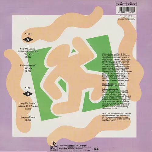 Gary's Gang - Keep on dancin' (Maxi-Single) – Bild 2