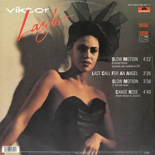 Lazlo Viktor - Slow motion (Maxi-Single) – Bild 2