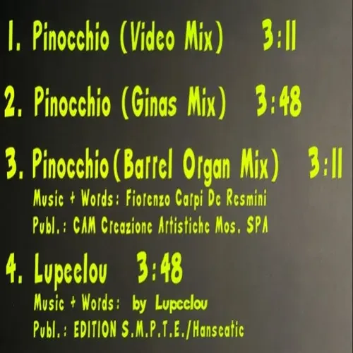 Lupeelou - Pinocchio (LP) – Bild 2