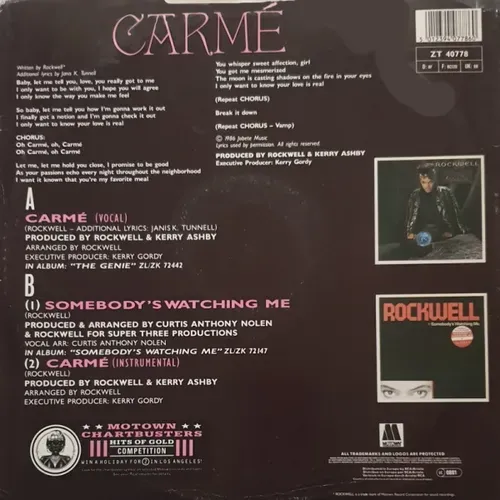 Rockwell - Carme (Maxi-Single-UK) – Bild 2