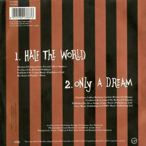 Carlisle Belinda - Half the world (nur Cover) – Bild 2