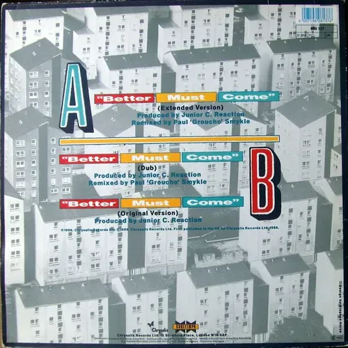 Junior C. Reaction - Better must come (Maxi-Single) – Bild 2