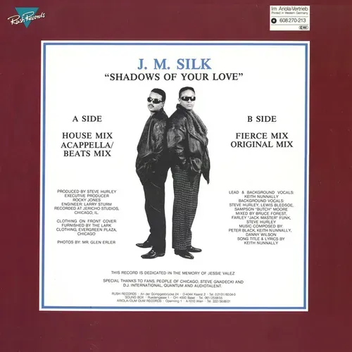 J.M. Silk - Shadows of your love (Maxi-Single) – Bild 2