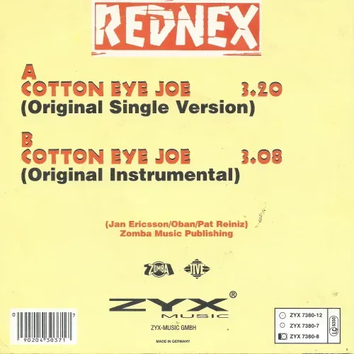 Rednex - Cotton eye Joe (nur Cover) – Bild 2