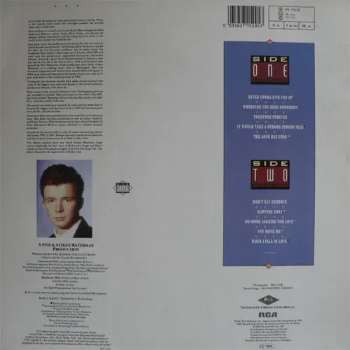 Astley Rick - Whenever you need somebody (LP) – Bild 2
