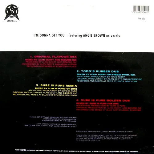 Bizarre Inc featuring Brown Angie - I'm gonna get you (Maxi-Single-UK) – Bild 2