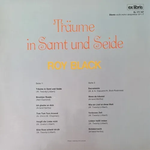 Black Roy - Träume in Samt und Seide (LP-AT) – Bild 2