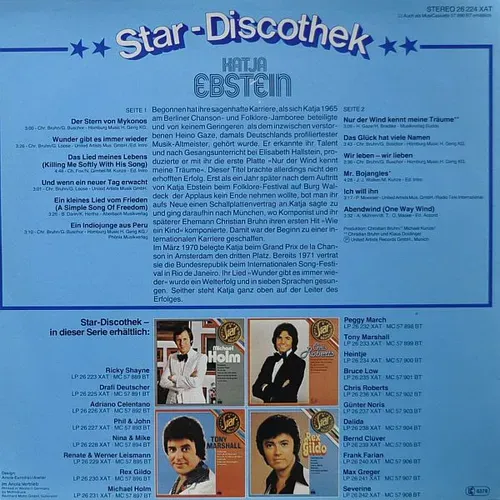 Ebstein Katja - Star-Discothek (LP) – Bild 2