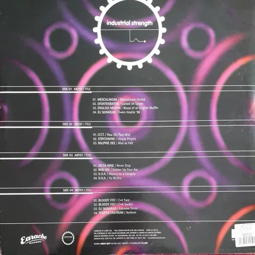 Various Artists - Industrial strength (2LP+1 Bonus LP-UK) – Bild 2