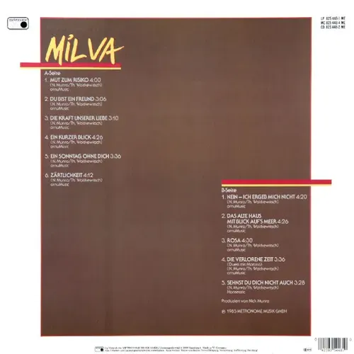 Milva - Mut zum Risiko (LP) – Bild 2