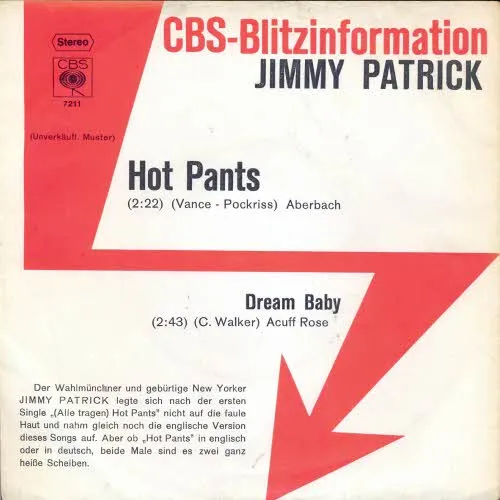 Patrick Jimmy - Hot pants (nur Cover - PROMO)