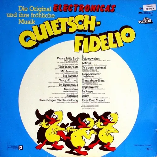 Electronicas - Quietsch-Fidelio (LP) – Bild 2