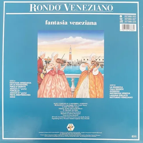 Rondo Veneziano - Fantasia Veneziana (LP) – Bild 2