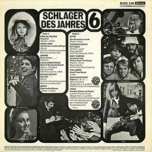 Various Artists - Schlager des Jahres 6 (LP) – Bild 2