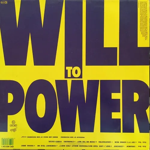 Will to Power - Will to Power (LP) – Bild 2