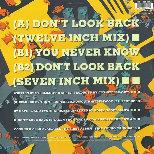Fine Young Cannibals - Don't look back (Maxi-Single) – Bild 2