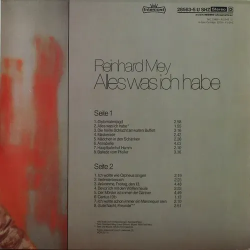 Mey Reinhard - Alles was ich habe (LP) – Bild 4