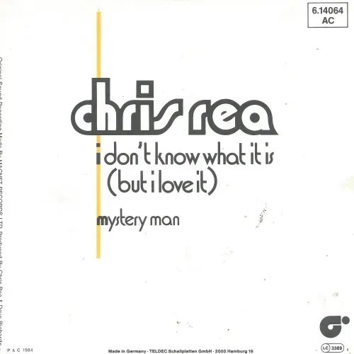 Rea Chris - I don't know what  it is (nur Cover)
