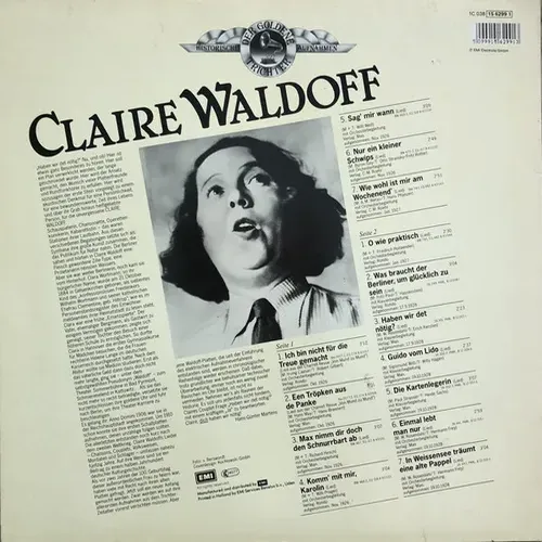 Waldoff Claire - Unvergessen (LP) – Bild 2