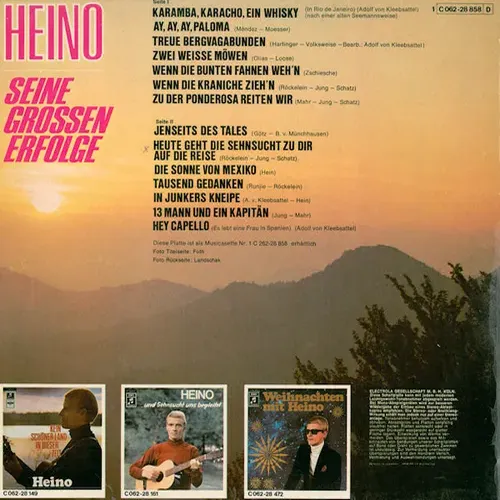 Heino - Seine grossen Erfolge (LP) – Bild 2