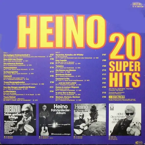 Heino - 20 Super Hits (LP) – Bild 2
