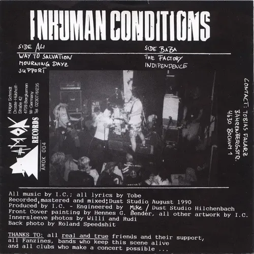 Inhuman Conditions - Support (EP) – Bild 2