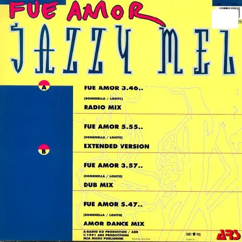 Jazzy Mel - Fue amor (Maxi-Single-NL) – Bild 2