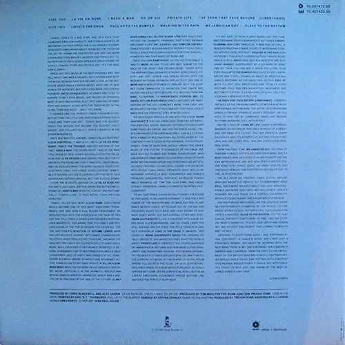 Jones Grace - Island life (LP-PORT) – Bild 2