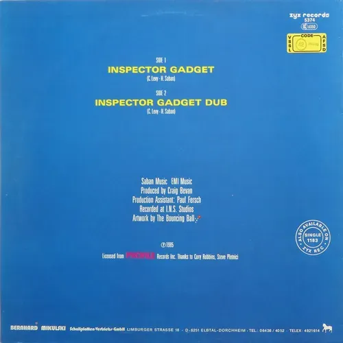 Kartoon Krew - Inspector Gadget (Maxi-Single) – Bild 2