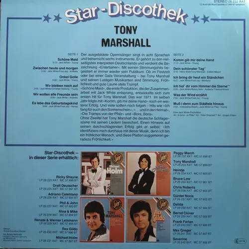 Marshall Tony - Star Discothek (LP) – Bild 2