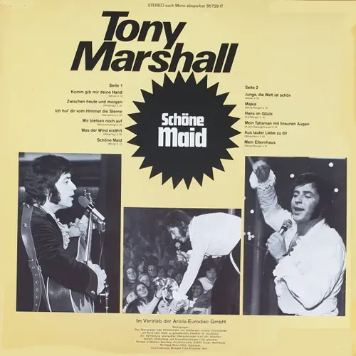 Marshall Tony - Schöne Maid (LP) – Bild 2