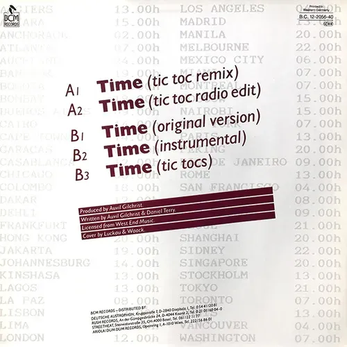 Stone - Time (Tic Toc Remix) (Maxi-Single - Weissmuster) – Bild 2