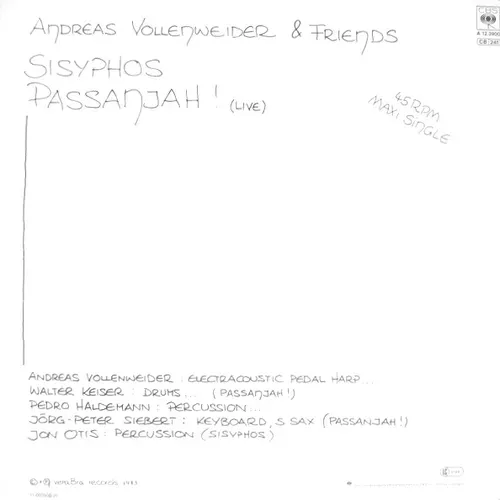 Vollenweider Andreas - Music for living beings (Maxi-Single-NL) – Bild 2