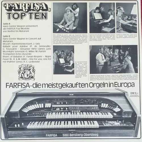 Wagner Hans-Günter - Farfisas Top Ten (LP) – Bild 2