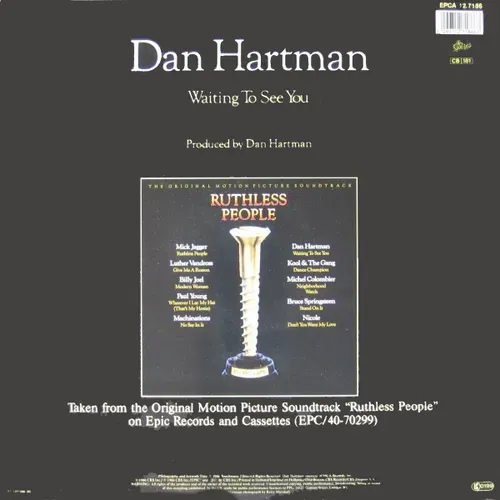 Hartman Dan - Waiting to see you (Maxi-Single-NL) – Bild 2