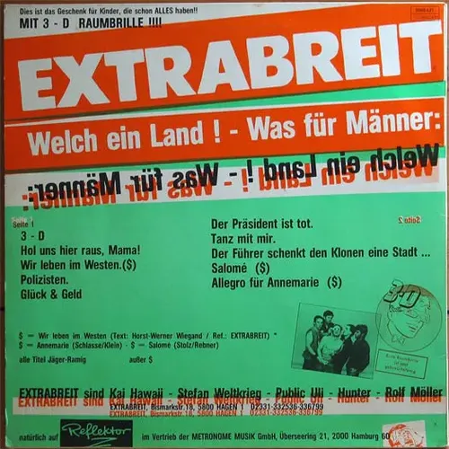 Extrabreit - Welch ein Land! - Was für Männer (LP) – Bild 2