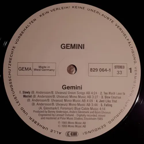 Gemini - Gemini (LP-TP) – Bild 3