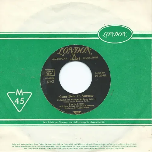 Prima Louis - Come back to sorrento (FLC)
