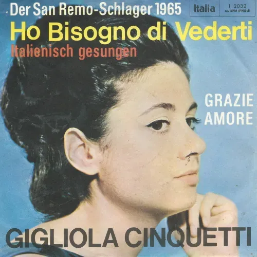 Cinquetti Gigliola - Ho bisogno di vederti (nur Cover)