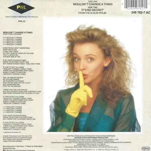 Minogue Kylie - Wouldn't change a thing – Bild 2
