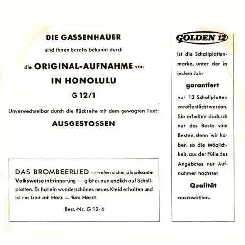 Gassenhauer - Caramba caracho ein Whisky (nur Cover) – Bild 2