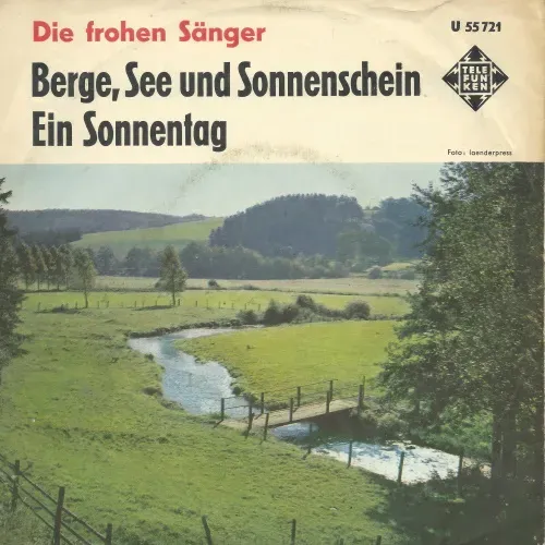 Frohen Sänger - Berge, See und Sonnenschein (nur Cover)
