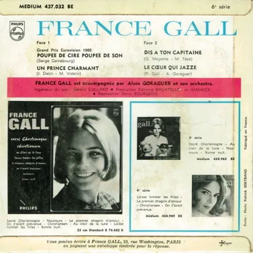 Gall France - Poupee de cire poupee de son (nur Cover-EP-FR) – Bild 2