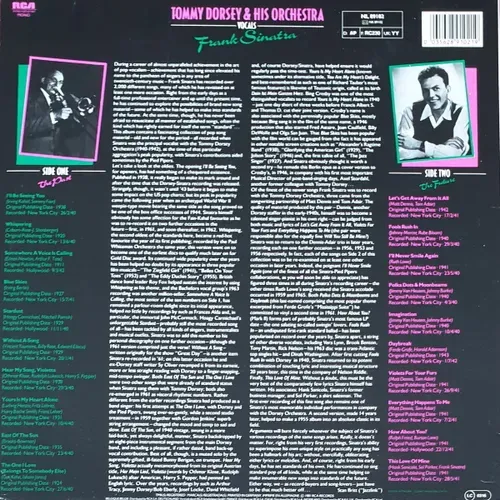 Dorsey Tommy & His Orchestra Vocals Sinatra Frank - Sings the standards (LP-RI) – Bild 2