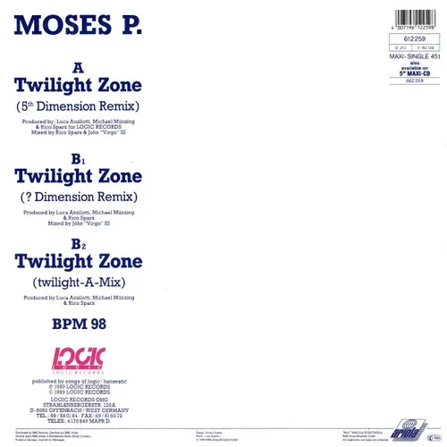 P. Moses - Twilight Zone (Maxi-Single) – Bild 2
