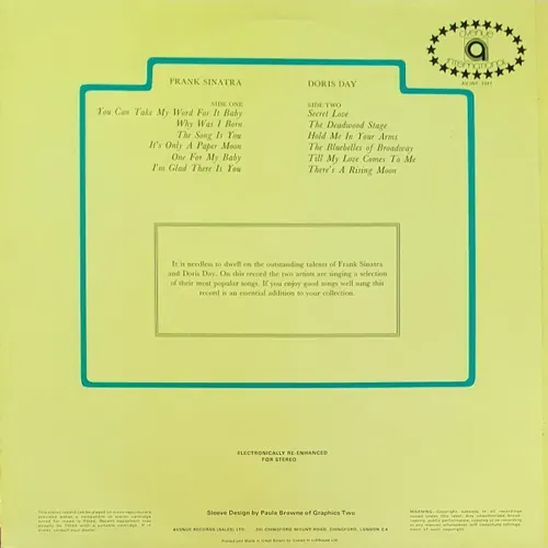 Sinatra Frank & Day Doris - Stars of Hollywood (LP-UK) – Bild 2