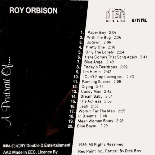 Orbison Roy - A portrait of ..... (CD) – Bild 2