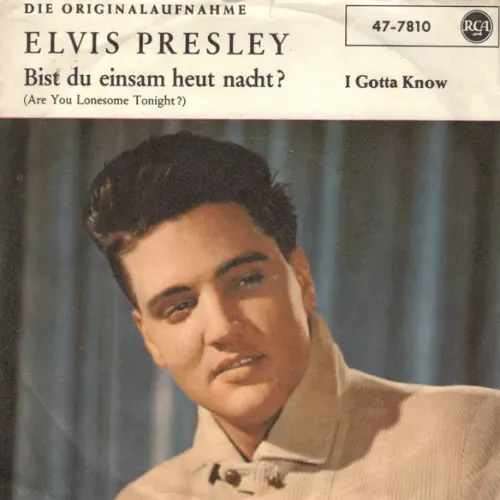 Presley Elvis - Bist du einsam heut Nacht? (nur Cover)