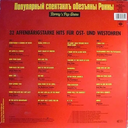 Ronny's Pop Show 11 - 32 affenbärigstarke Hits für Ost und West Ohren (DLP) – Bild 2